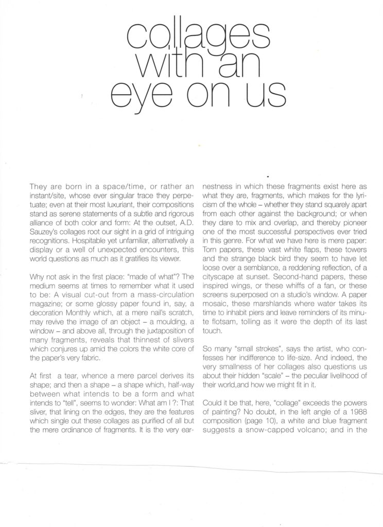 Collages with an eye on us
